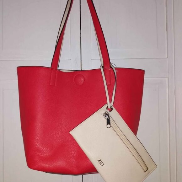 Collection XIIX Handbags - Collection XIIX Reversible Shoulder Bag with Wristlet